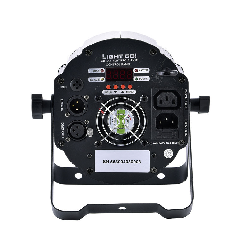 LIGHT GO! GO PAR FLAT PRO 6in1 7x12W RGBWAUV - efekt świetlny led par