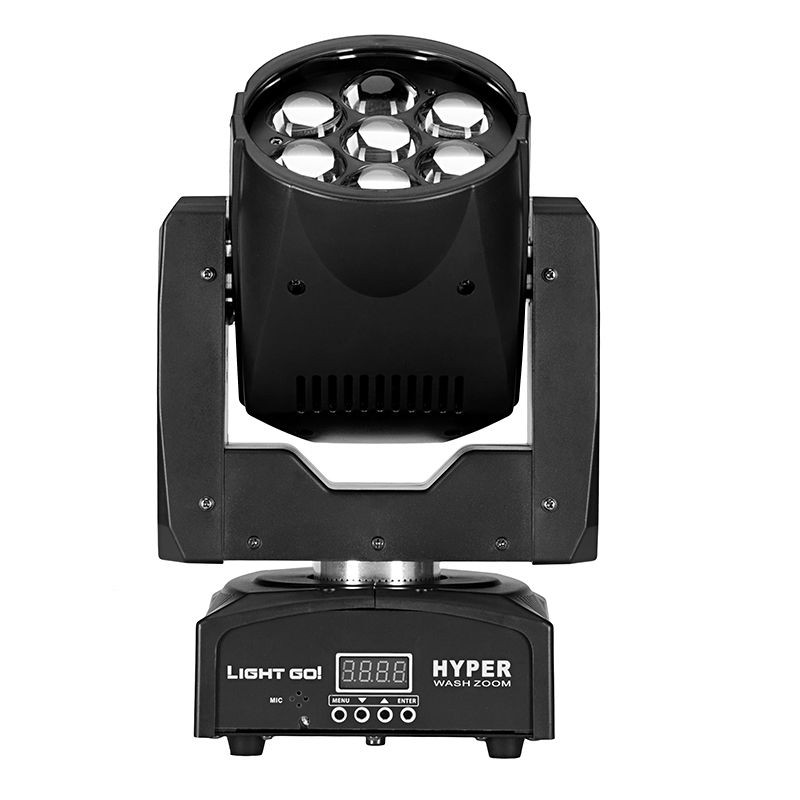 LIGHT GO! WASH ZOOM HYPER 7x15W RGBW - głowa ruchoma / głowica LED