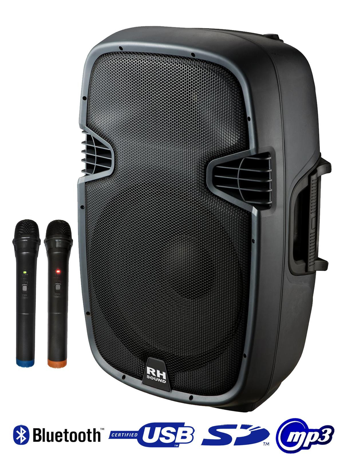 Rh Sound PP-2112ADX-CB HAND-HAND - mobilna kolumna z 2 mikrofonami bezprzewodowymi
