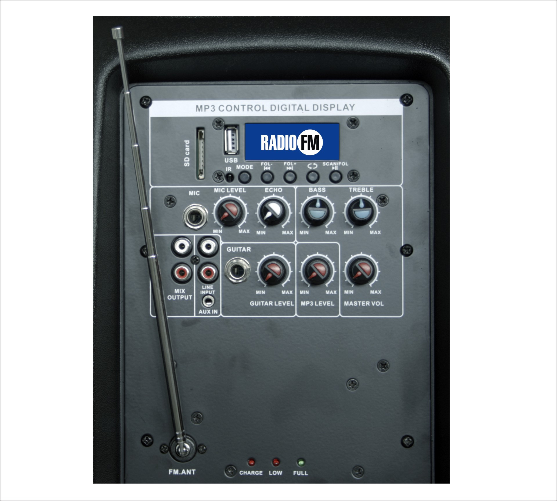 Rh Sound PP-2112ADX-CB HAND-HAND - mobilna kolumna z 2 mikrofonami bezprzewodowymi