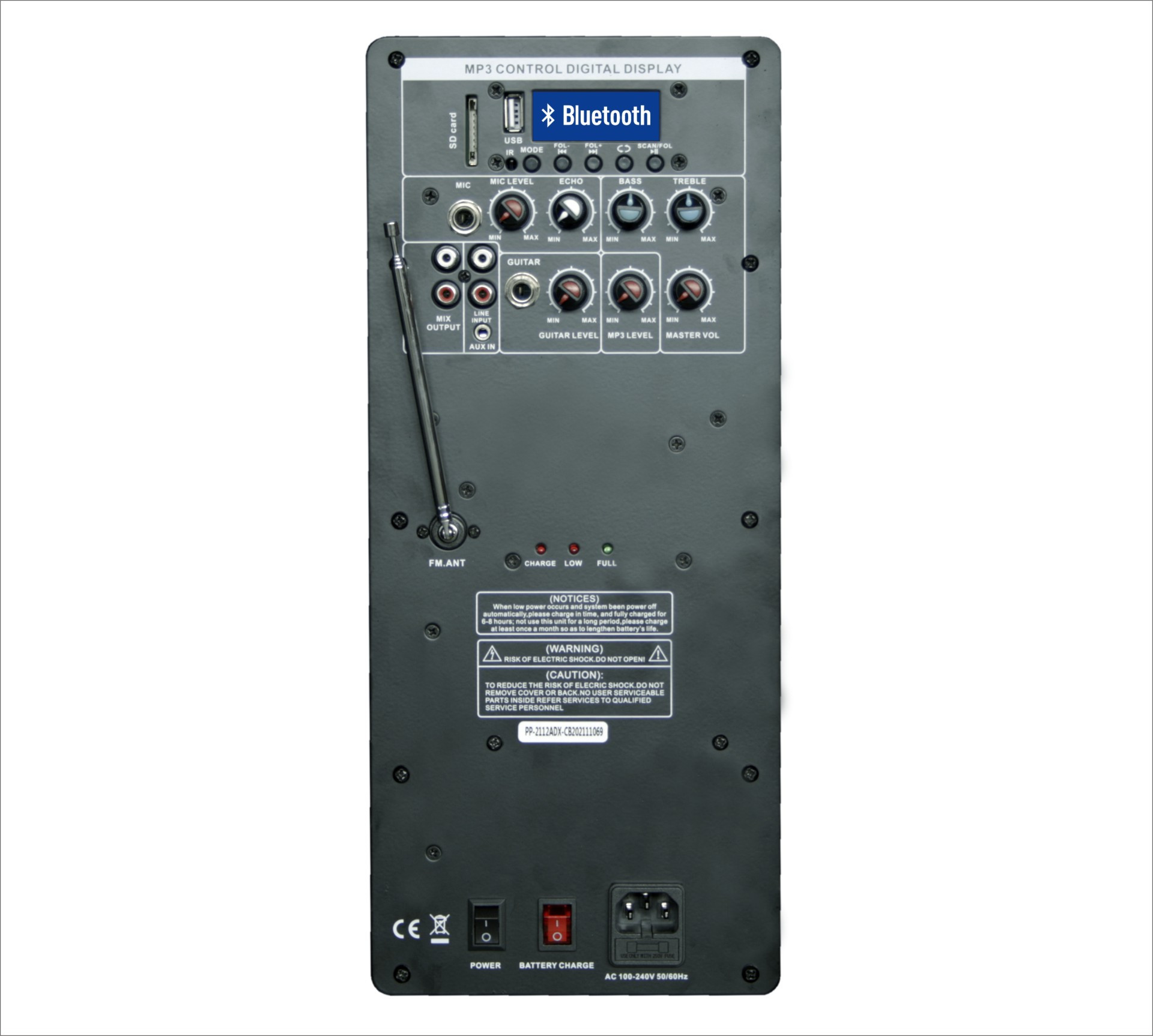Rh Sound PP-2112ADX-CB HAND-HAND - mobilna kolumna z 2 mikrofonami bezprzewodowymi