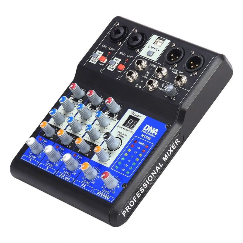 DNA MC04X - analogowy mikser audio DSP interfejs USB