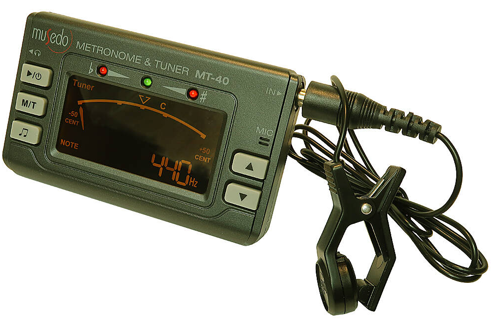 Musedo MT40 Tuner metronom z zewnętrznym przetwornikiem ( Metro-Tuner MT-40 Musedo )