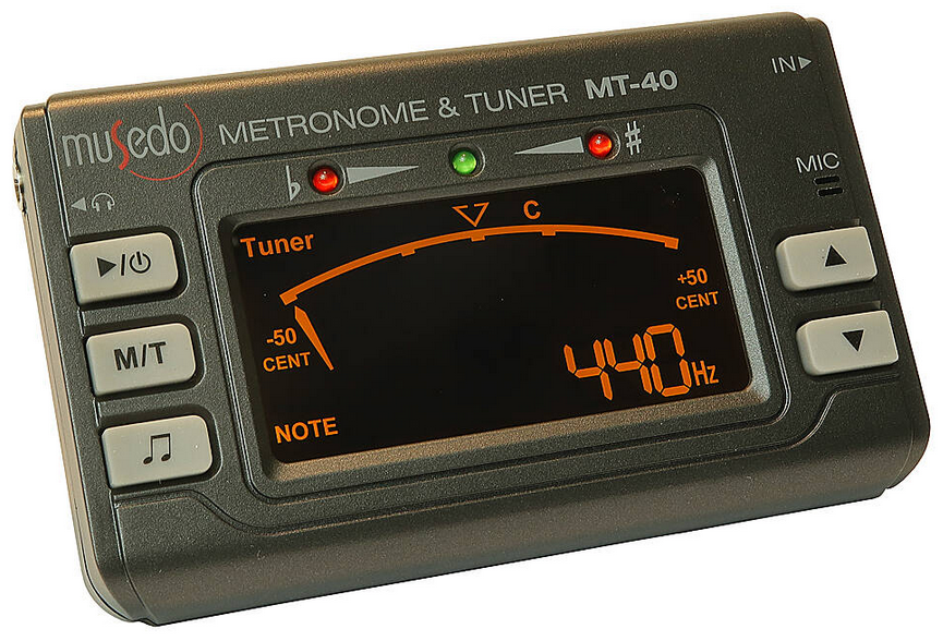 Musedo MT40 Tuner metronom z zewnętrznym przetwornikiem ( Metro-Tuner MT-40 Musedo )