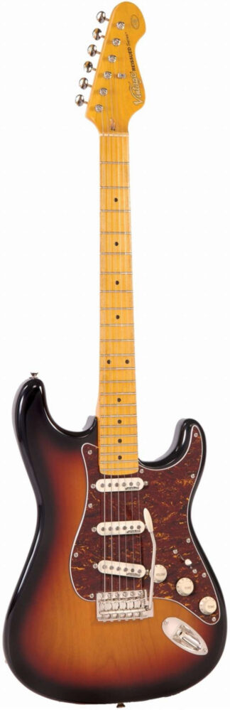 VINTAGE V6MSSB Gitara elektryczna w typie stratocaster, kolor Sunburst