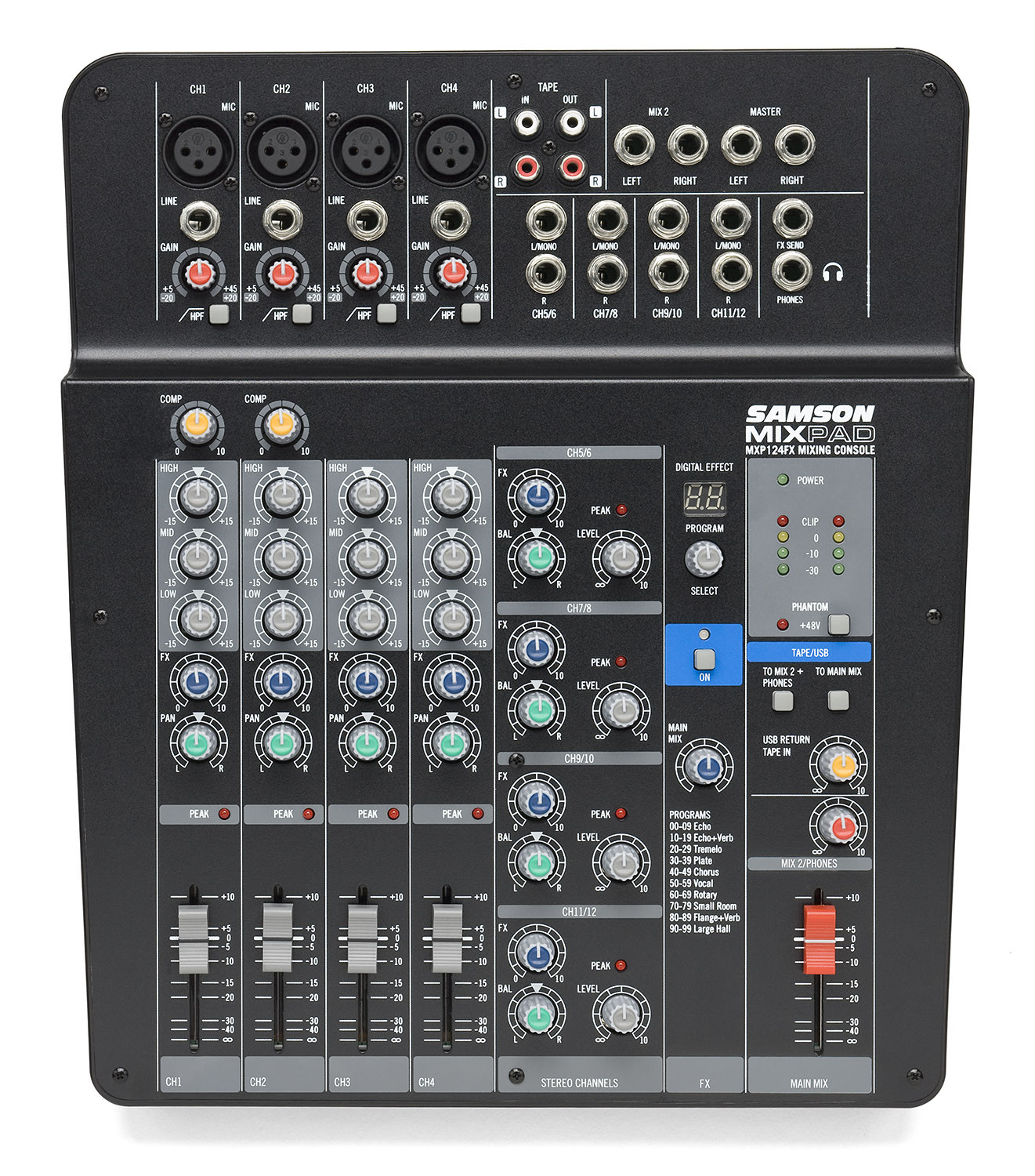 Samson MixPad MXP124FX - mikser z procesorem efektów DSP