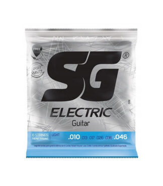 SG - 10-46 - struny do gitary elektrycznej + struna E light 5198