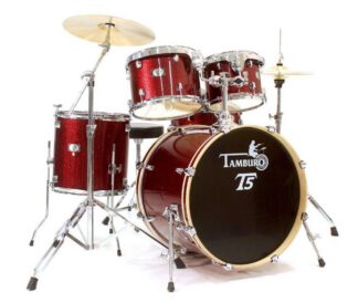 Tamburo T5P20RSSK - akustyczny zestaw perkusyjny (Red Sparkle) metalizowany czerwony