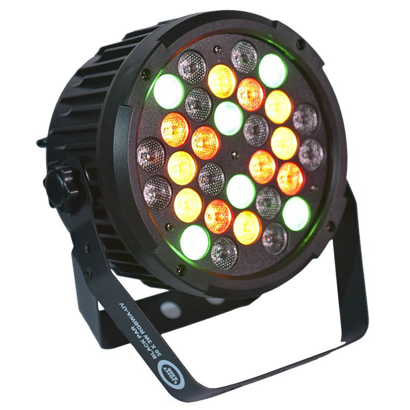 LIGHT4ME BLACK PAR 30x3W RGBA-UV LED reflektor sceniczny estradowy lekki ultrafiolet
