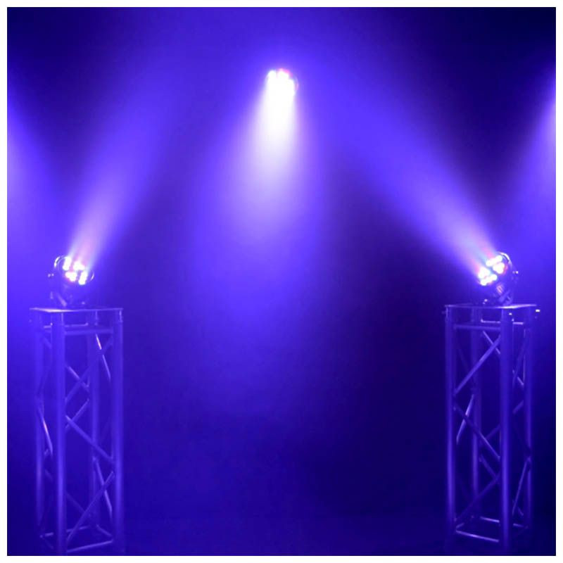LIGHT4ME BLACK PAR 30x3W RGBA-UV LED reflektor sceniczny estradowy lekki ultrafiolet