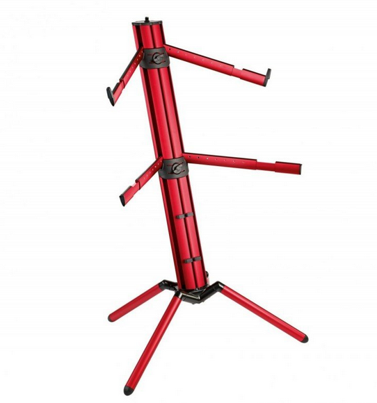 K&M Spider Pro RED - statyw klawiszowy podwójny