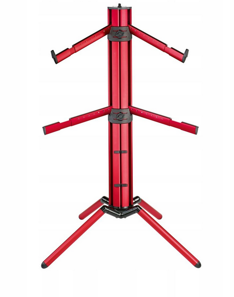 K&M Spider Pro RED - statyw klawiszowy podwójny