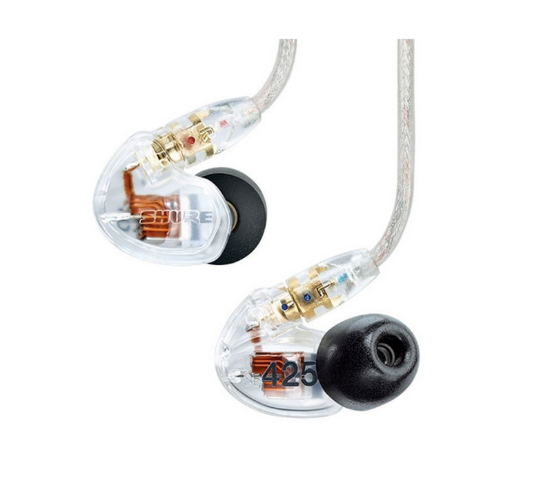 Shure SE425 CLEAR - profesjonalne słuchawki / monitory douszne stereo