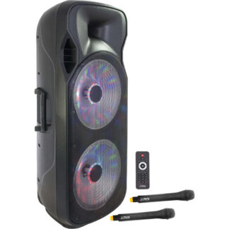 LED Party Light&Sound PARTY-215LED-MKII - Kolumna mobilna z mikrofonami