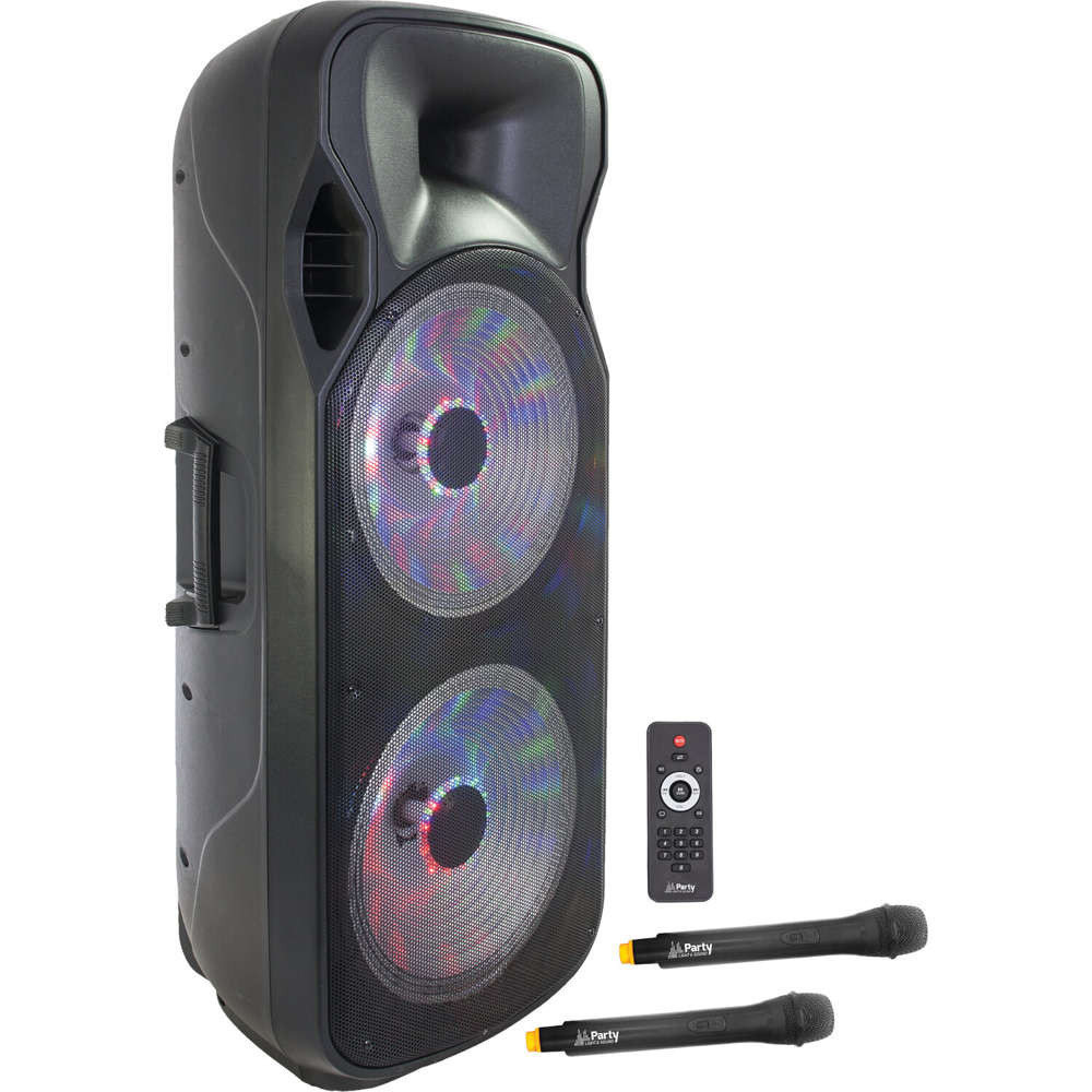 LED Party Light&Sound PARTY-215LED-MKII - Kolumna mobilna z mikrofonami
