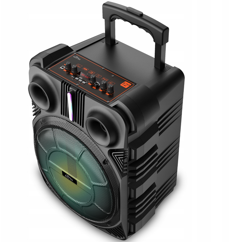 Media-tech Boombox Trolley BT - głośnik akumulatorowy z dwoma mikrofonami bezprzewodowymi