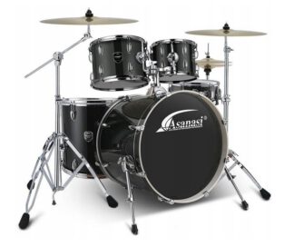 Asanasi BF301-Black Makati Jazz Set Zestaw perkusyjny - perkusja akustyczna z talerzami w zestawie