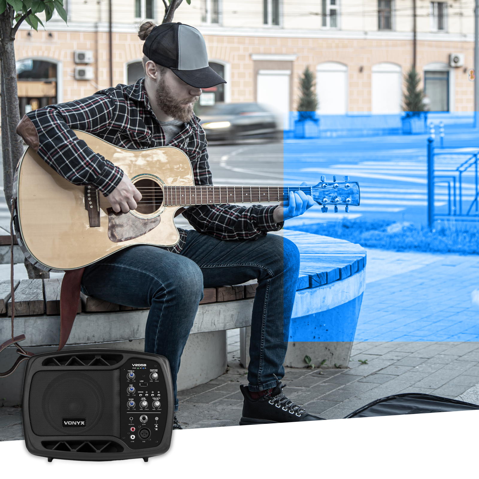 Vonyx V205B - kolumna aktywny PA system BT/ USB