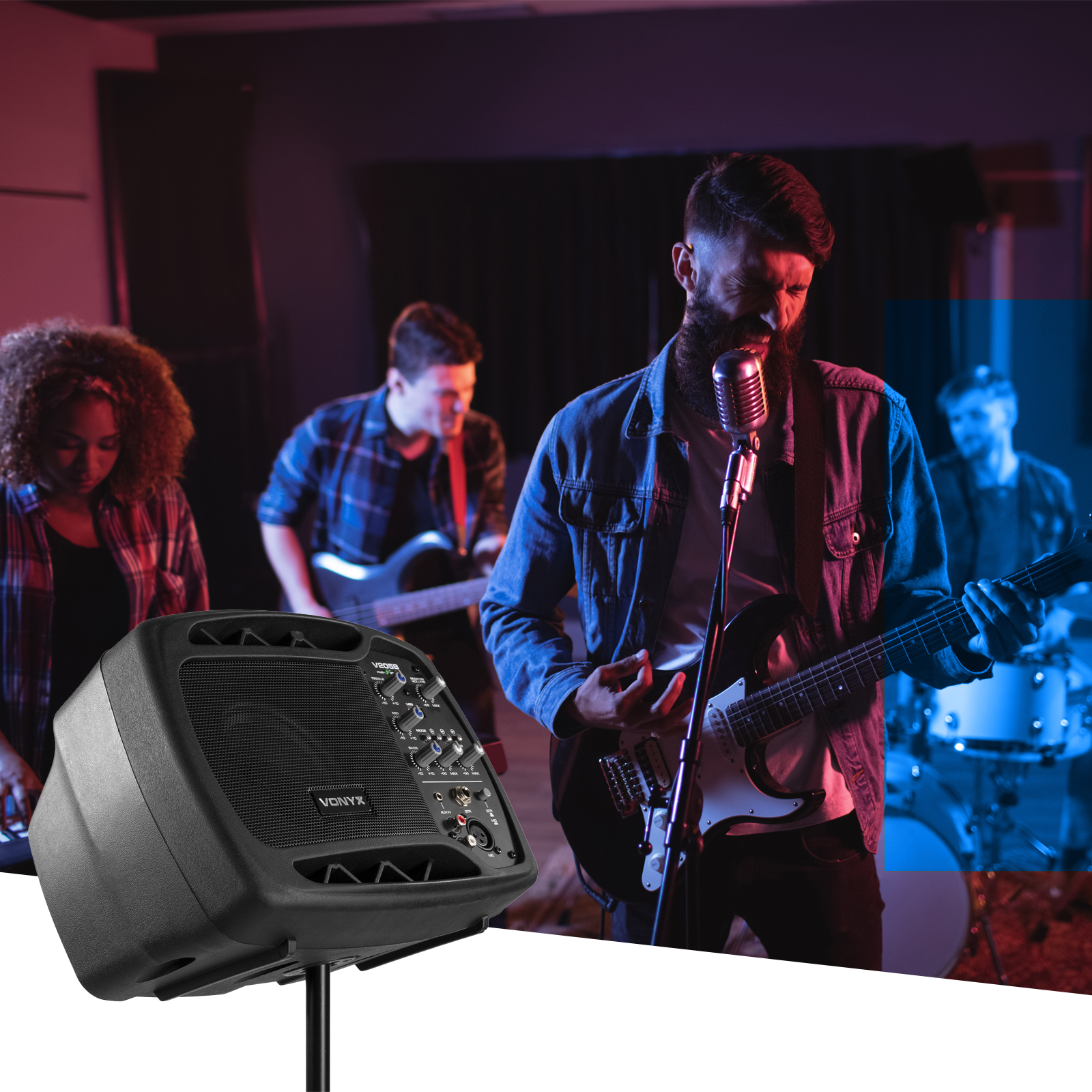 Vonyx V205B - kolumna aktywny PA system BT/ USB