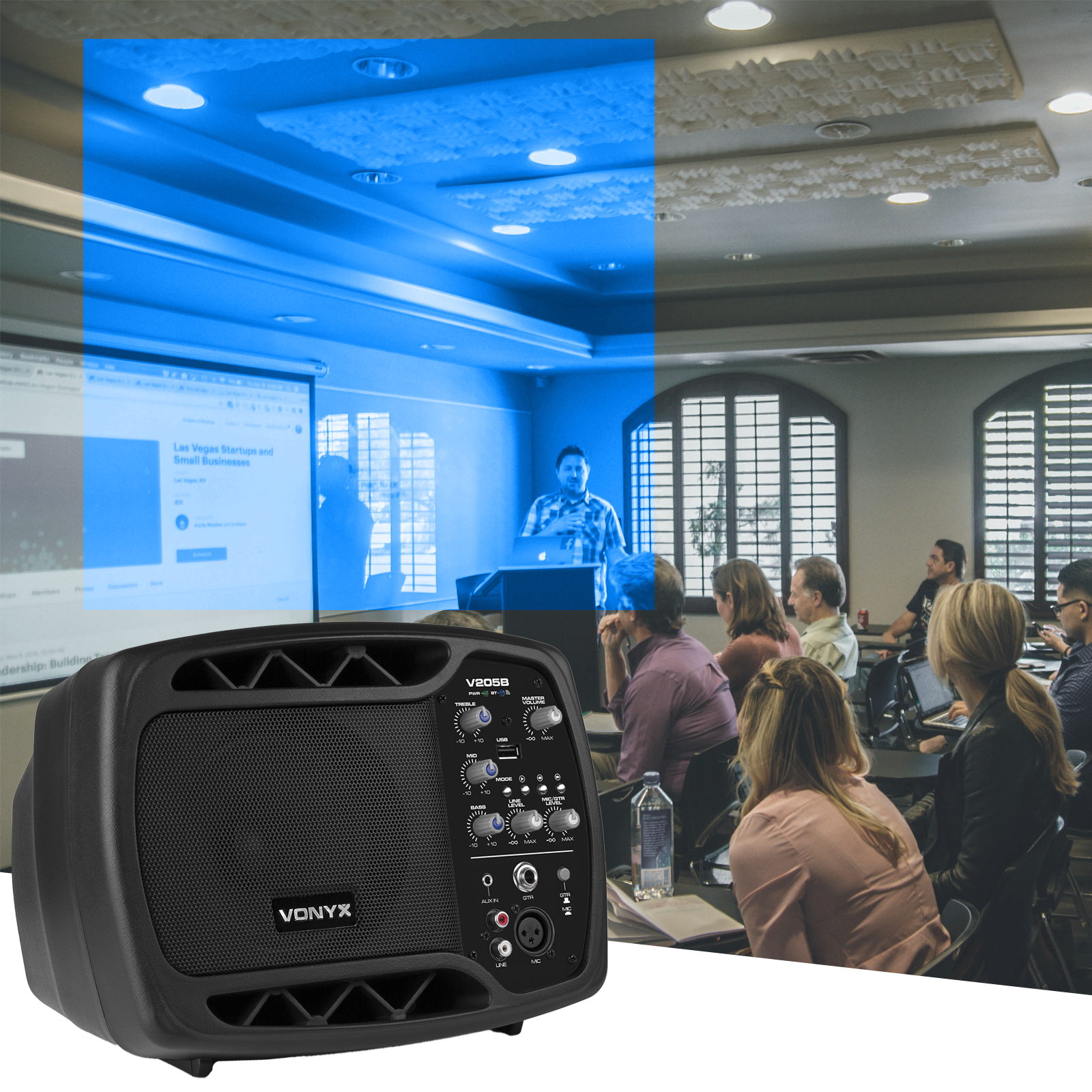Vonyx V205B - kolumna aktywny PA system BT/ USB