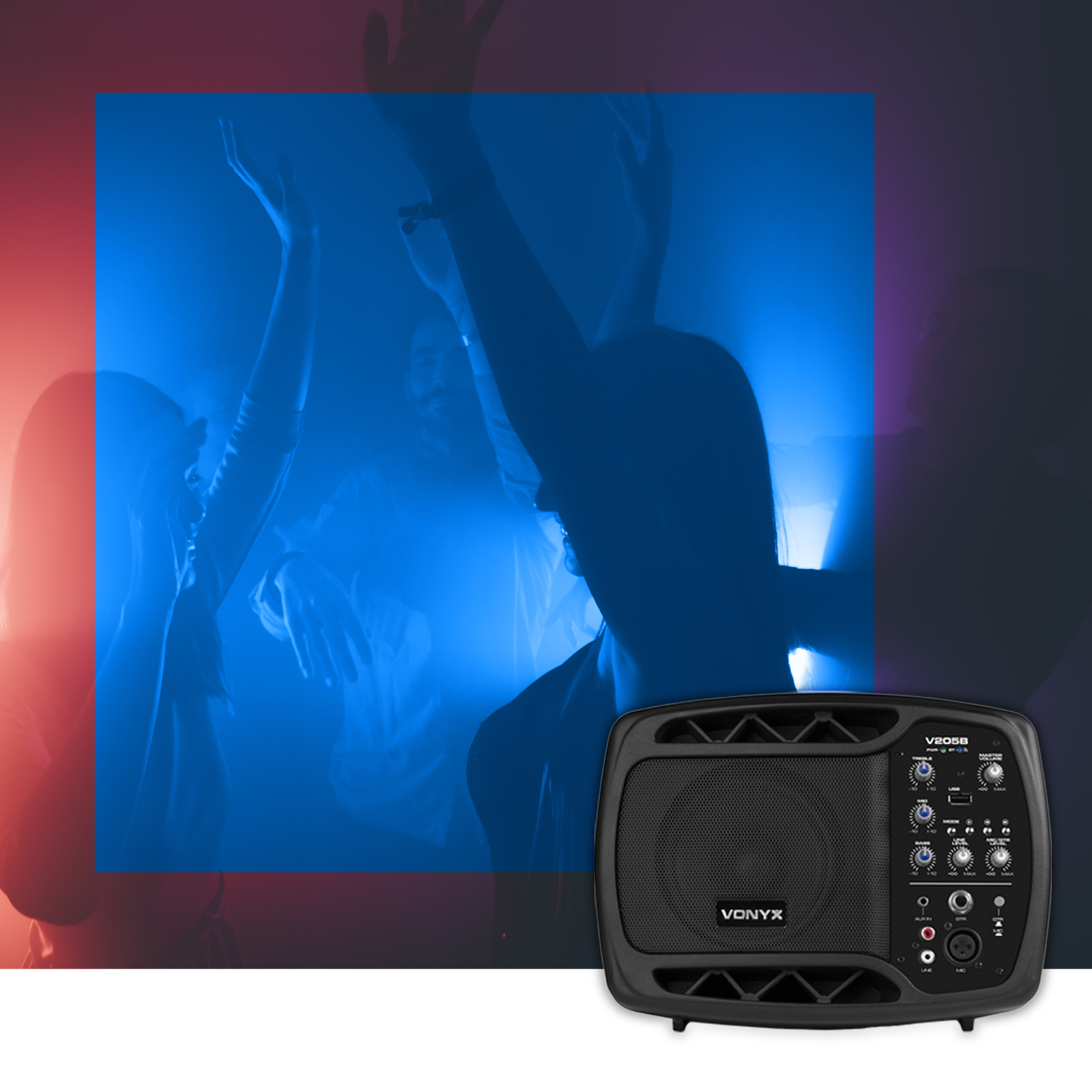 Vonyx V205B - kolumna aktywny PA system BT/ USB