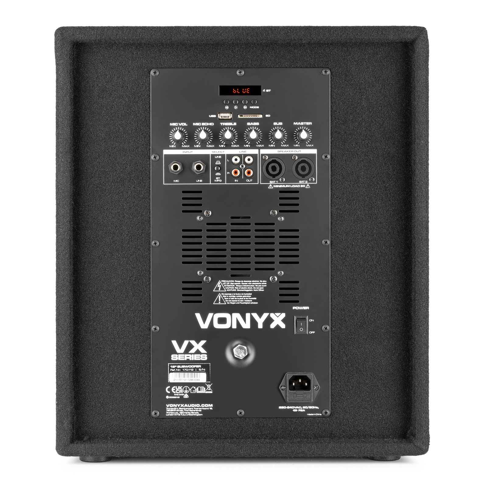 Vonyx VX0812BT 2.1 12” - aktywy zestaw nagłośnieniowy