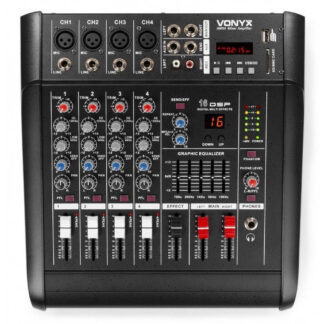 Vonyx AM5A Powermikser 5-kanałowy DSP/BT/SD/USB/MP3