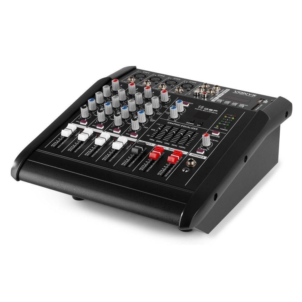 Vonyx AM5A Powermikser 5-kanałowy DSP/BT/SD/USB/MP3