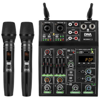 DNA MIXMIC 2 - mikser audio USB Bluetooth + mikrofony bezprzewodowe zestaw