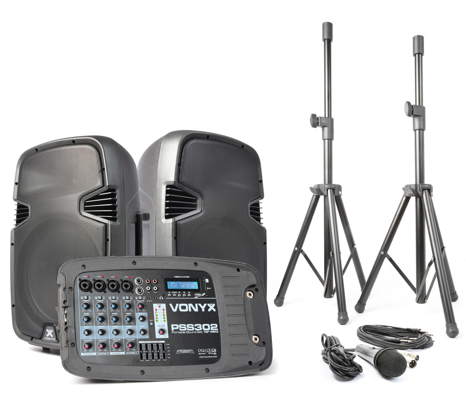 Vonyx PSS302 300W - zestaw nagłośnieniowy
