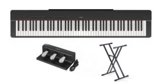 Yamaha P-225 B - pianino cyfrowe + zestaw pedałów Yamaha FC-35