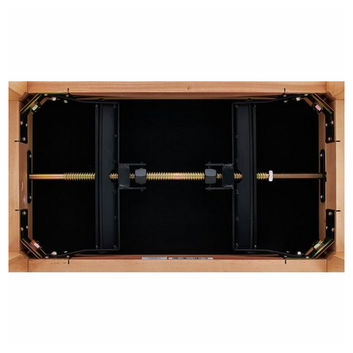 THON KB-15NM Ława do pianina (naturalny) z siedziskiem z czarnego weluru