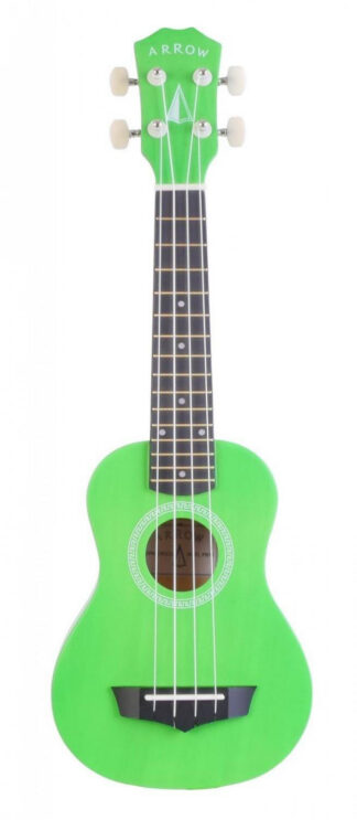 Arrow PB-10 Green - ukulele sopranowe z pokrowcem