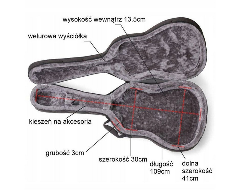 Hard Bag GB-90-41 - futerał do gitary akustycznej