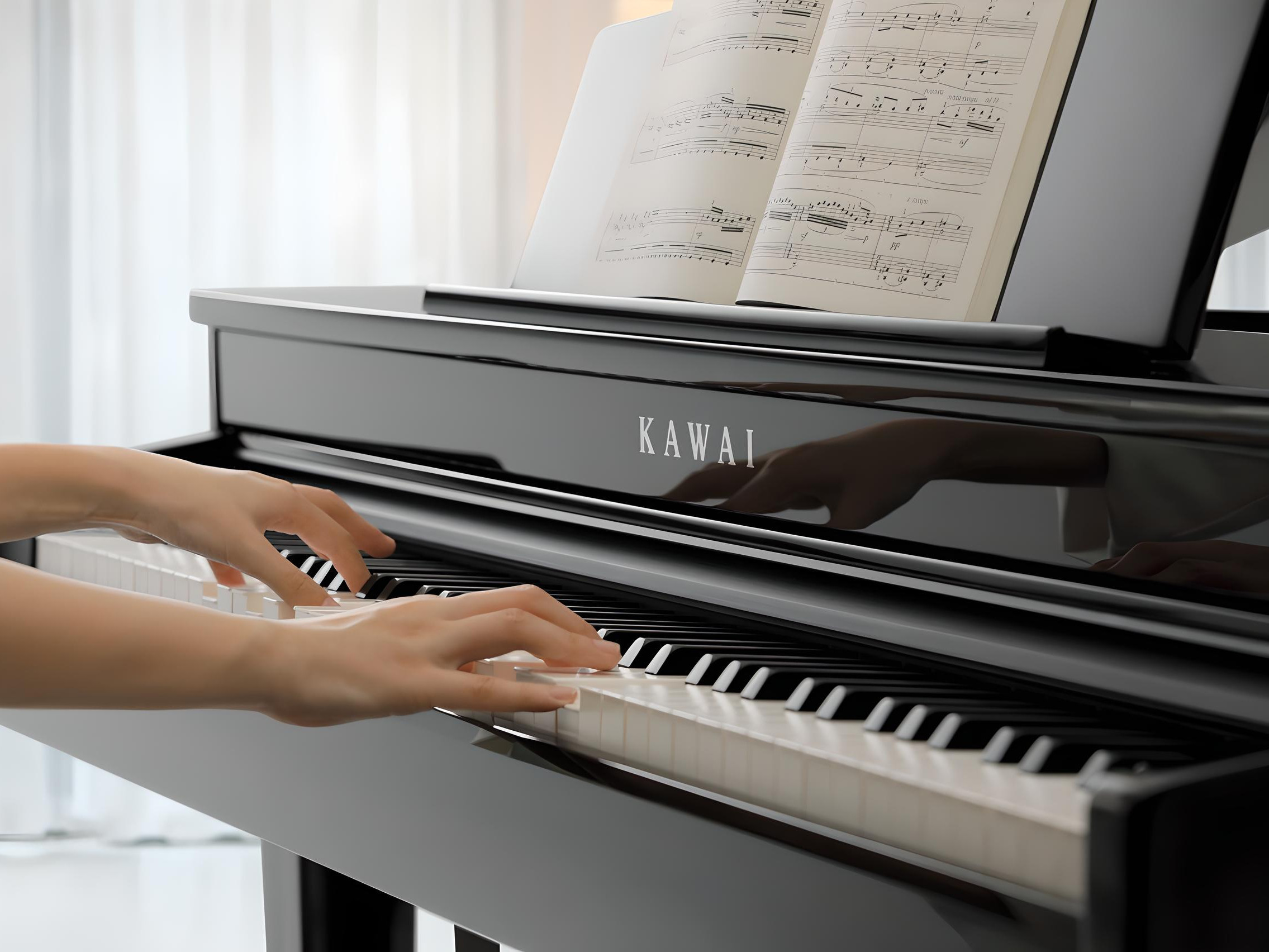 KAWAI DG30 - Pianino Cyfrowe Czarne (połysk)
