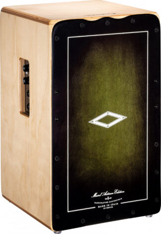 MEINL Percussion Artisan Edition Pickup Cajon Soleá Line Dark Olive Burst - cajon PAESLDOB
