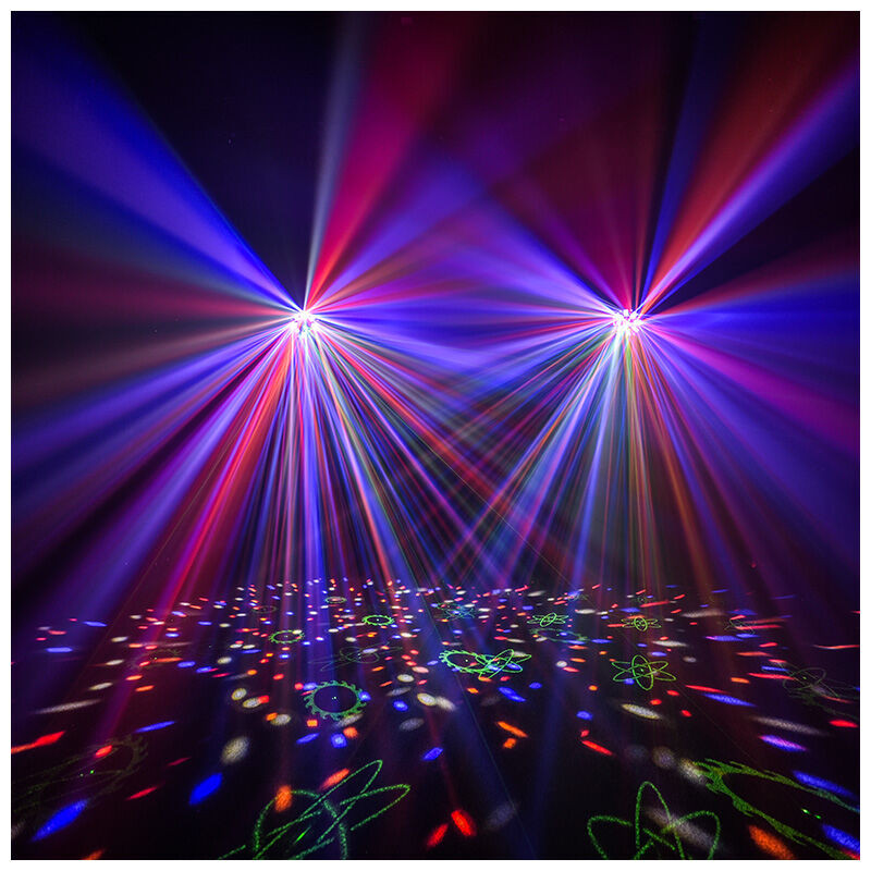 LIGHT4ME OCTALED efekt świetlny disco RGB-W-A Flower Stroboskop Laser RG