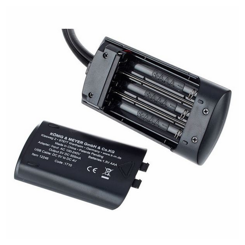 K&M 12243 Double LED FlexLight - Lampka LED do pulpitu podwójna