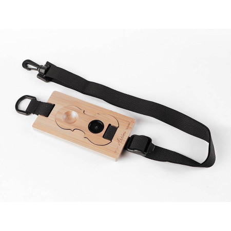 Artino SP-27 - podstawka pin stoper pod nóżkę wiolonczelową ARTINO (drewniana z paskiem w kształcie instrumentu)