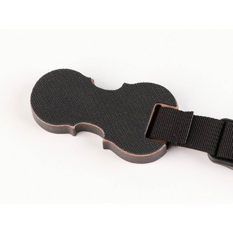 Artino SP-27 - podstawka pin stoper pod nóżkę wiolonczelową ARTINO (drewniana z paskiem w kształcie instrumentu)