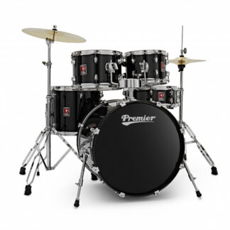 PREMIER Powerhouse Stage 20" BK - Zestaw Perkusyjny ze statywami + blachy
