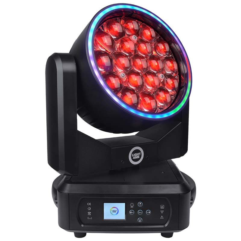 LIGHT4ME ZOOM WASH 19X15 RING - głowica ruchoma LED oświetlenie sceniczne