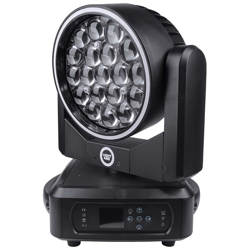 LIGHT4ME ZOOM WASH 19X15 RING - głowica ruchoma LED oświetlenie sceniczne