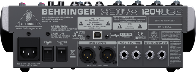 Behringer XENYX 1204USB - mikser dźwięku