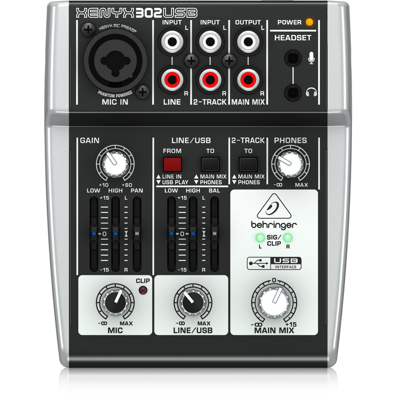 Behringer XENYX 302USB - mikser dźwięku