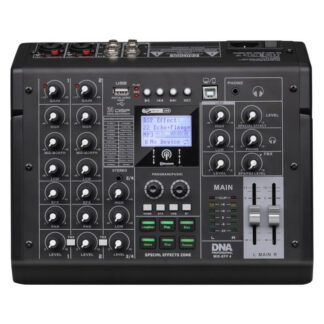 DNA MIX-EFF 4 - analogowy mikser dźwięku 4 kanały USB MP3 Bluetooth Phantom +48V DSP EQ efekty dźwiękowe