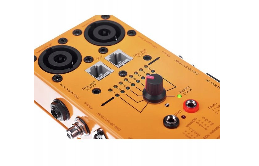 Millenium MCT-20 - tester kabli XLR DMX Speakon Jack RCA