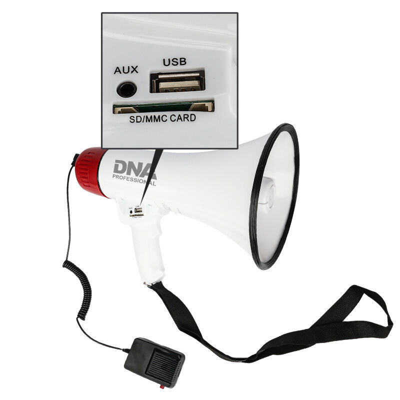 DNA MEGA1 megafon 30W wzmacniacz głosu syrena USB Bluetooth AUX micro SD