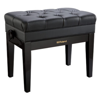 Ława Piano Roland RPB-500PE, polerowany heban ława do pianina połysk regulowana ze schowkiem