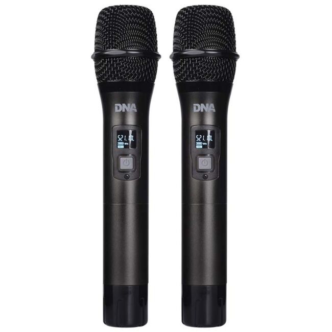 DNA FU DUAL VOCAL wokalowy mikrofon bezprzewodowy zestaw 2x nadajnik doręczny do karaoke